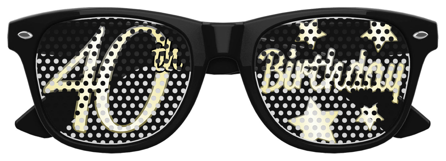 40th Birthday Party Novelty Sunglasses - Funglasses