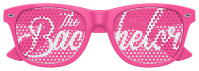Pink sunglasses from Funglasses' Bachelor Wedding Party collection, stylish eyewear for celebration events.