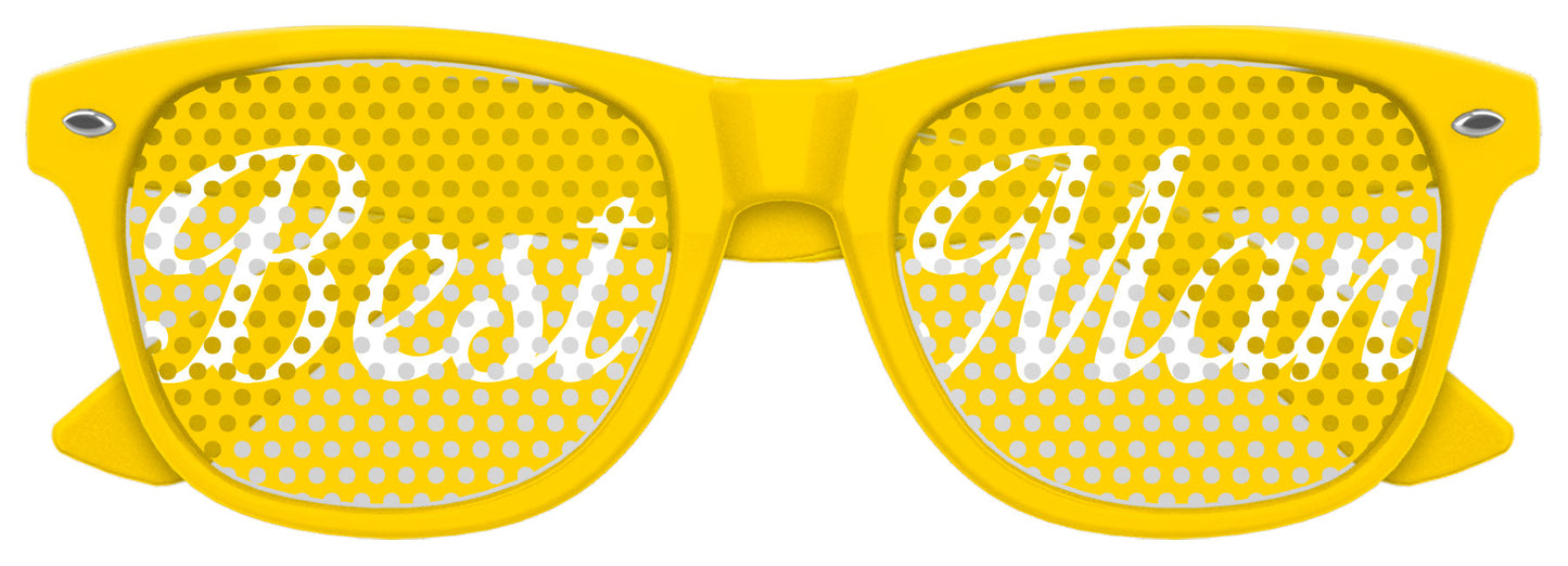 BEST MAN Wedding Novelty Sunglasses - Funglasses