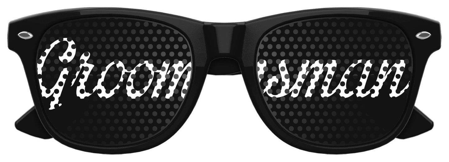 GROOMSMAN Retro Micro-Perforated Wedding Sunglasses