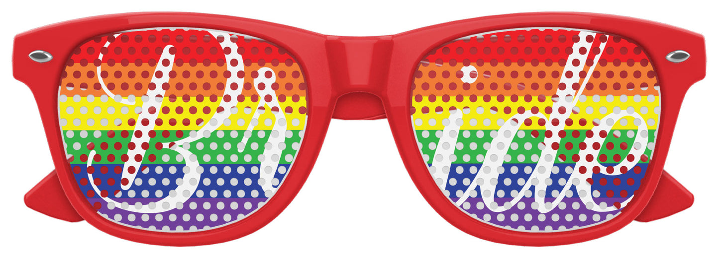 RAINBOW PRIDE BRIDE Wedding Party Sunglasses