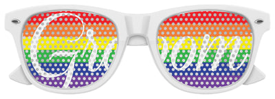 RAINBOW PRIDE GROOM Wedding Party Sunglasses