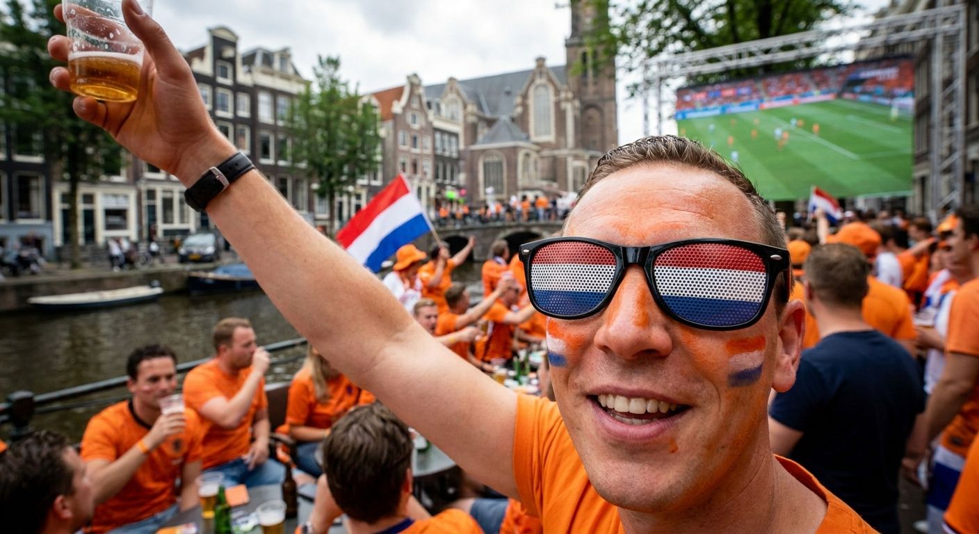 Netherlands flag World Cup party sunglasses