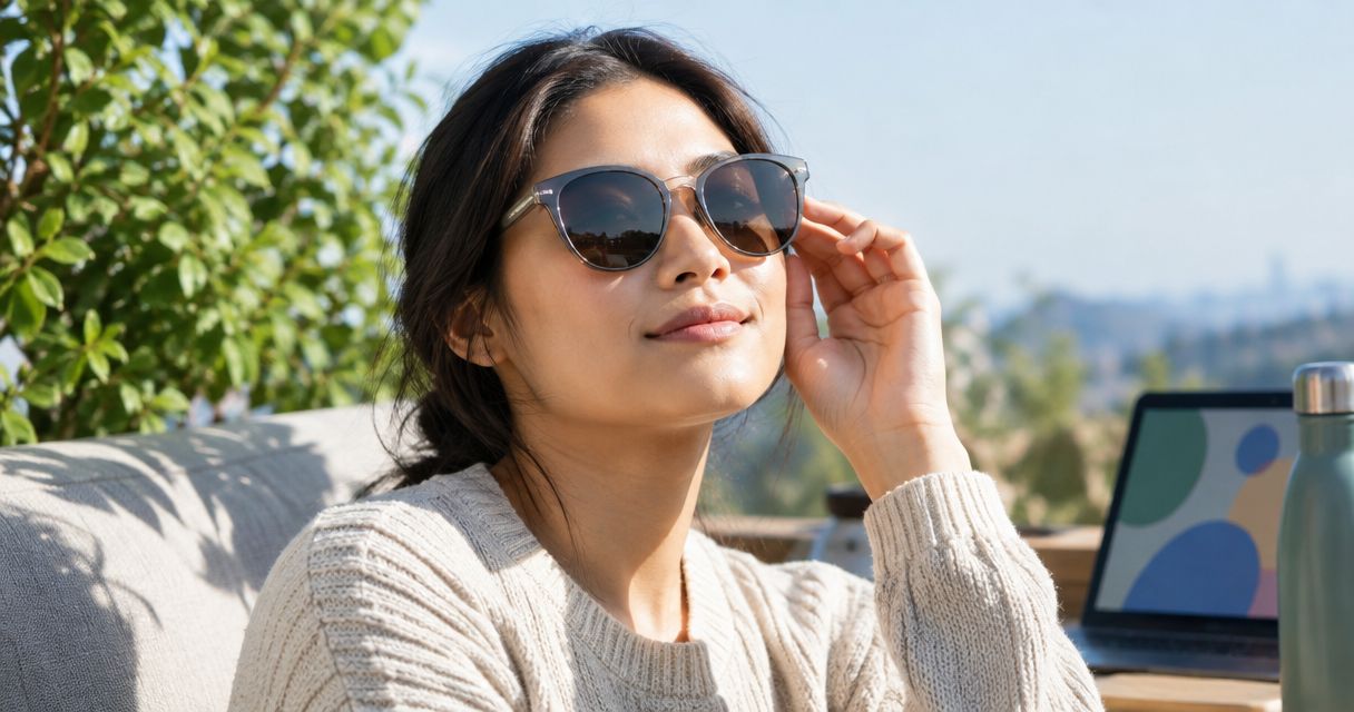 Are novelty sunglasses safe for people with eye sensitivity?