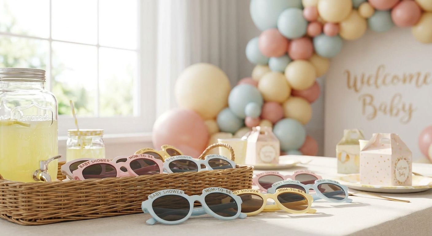 Party sunglasses for baby showers