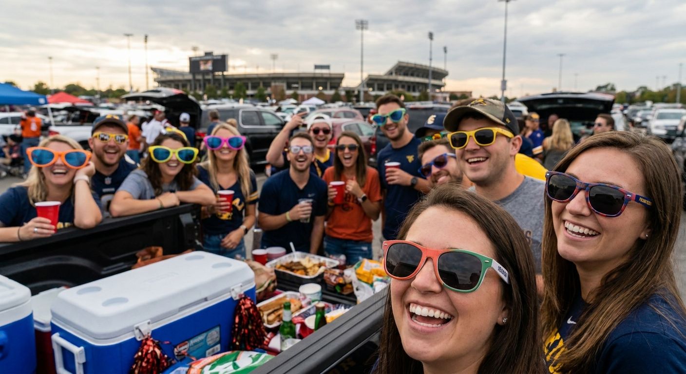 Party sunglasses for tailgate parties