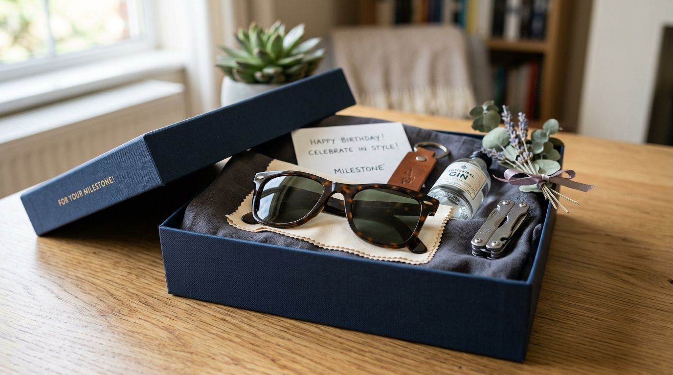 Best sunglasses for a milestone birthday gift box