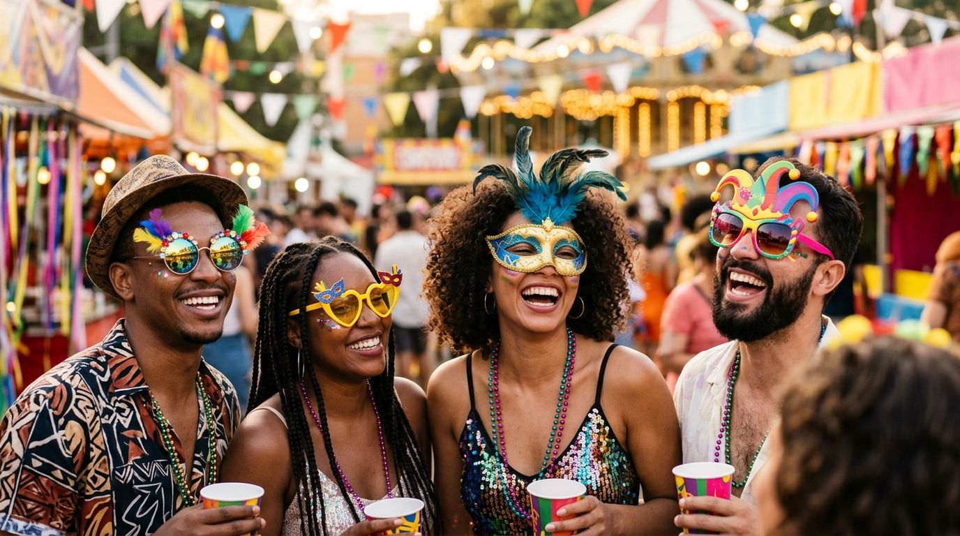 Party sunglasses for a carnival themed party