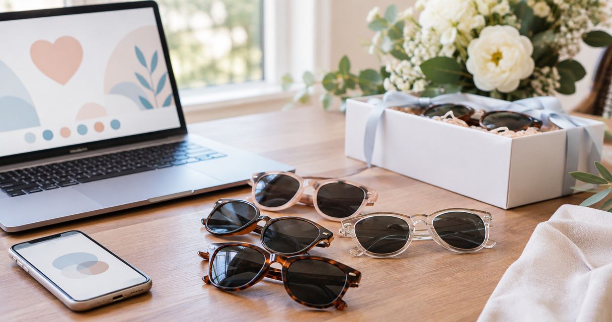 How to connect a Zola registry to wedding sunglasses favors