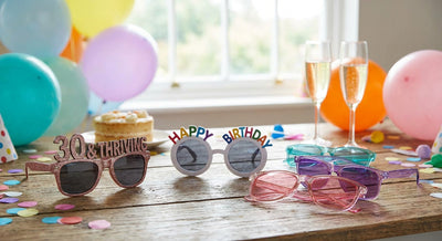 Party sunglasses for adult birthday parties