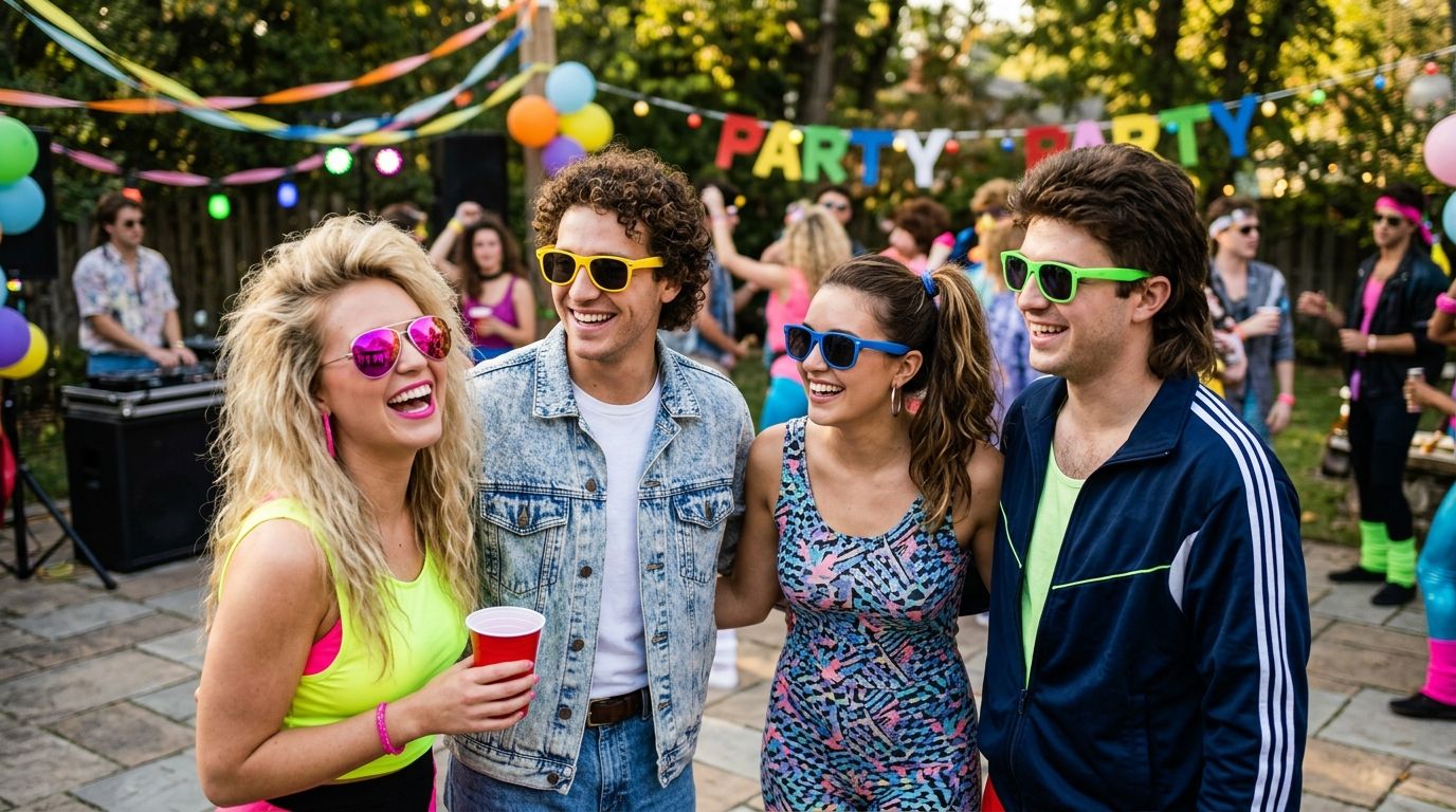 How to pick sunglasses colors for an 80s themed party