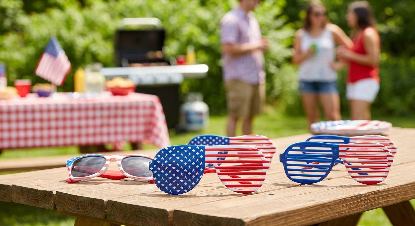 Party sunglasses for Memorial Day cookouts