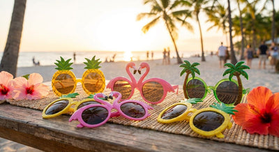 Party sunglasses for luau and tropical parties