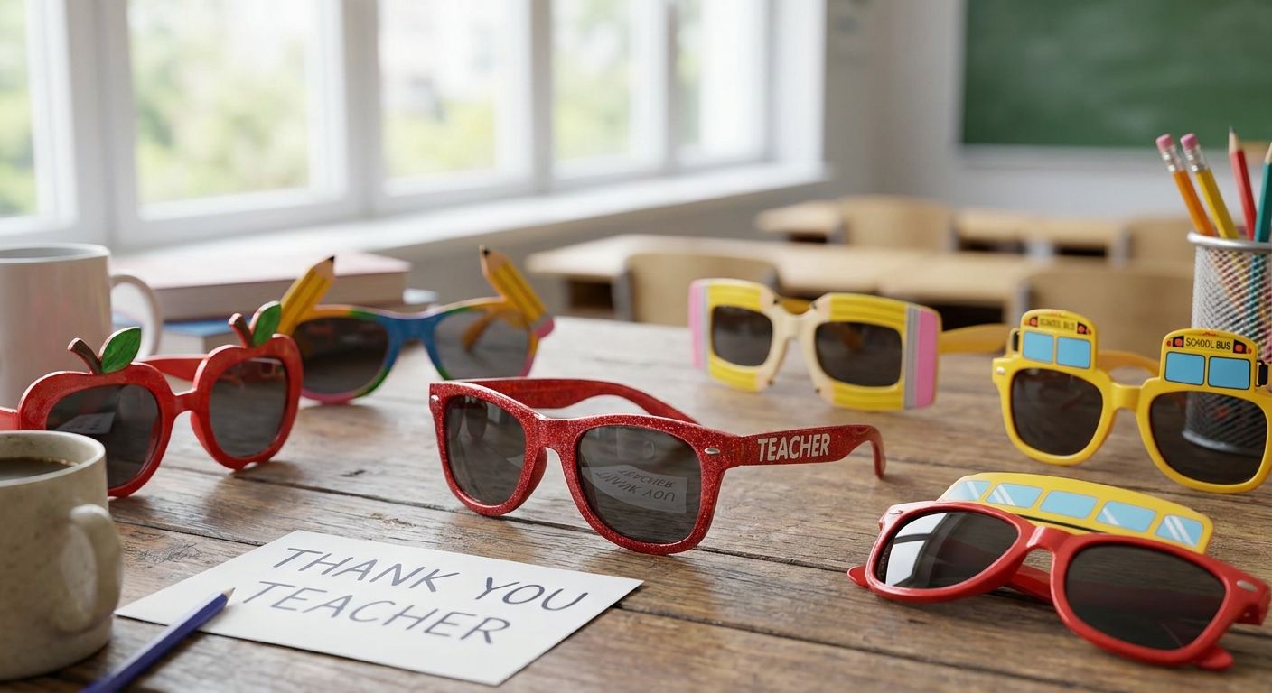 Party sunglasses for teacher appreciation week
