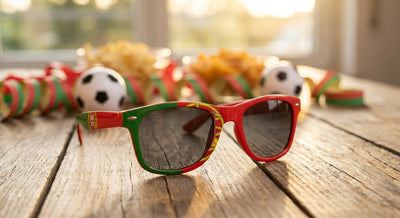 Portugal flag World Cup party sunglasses