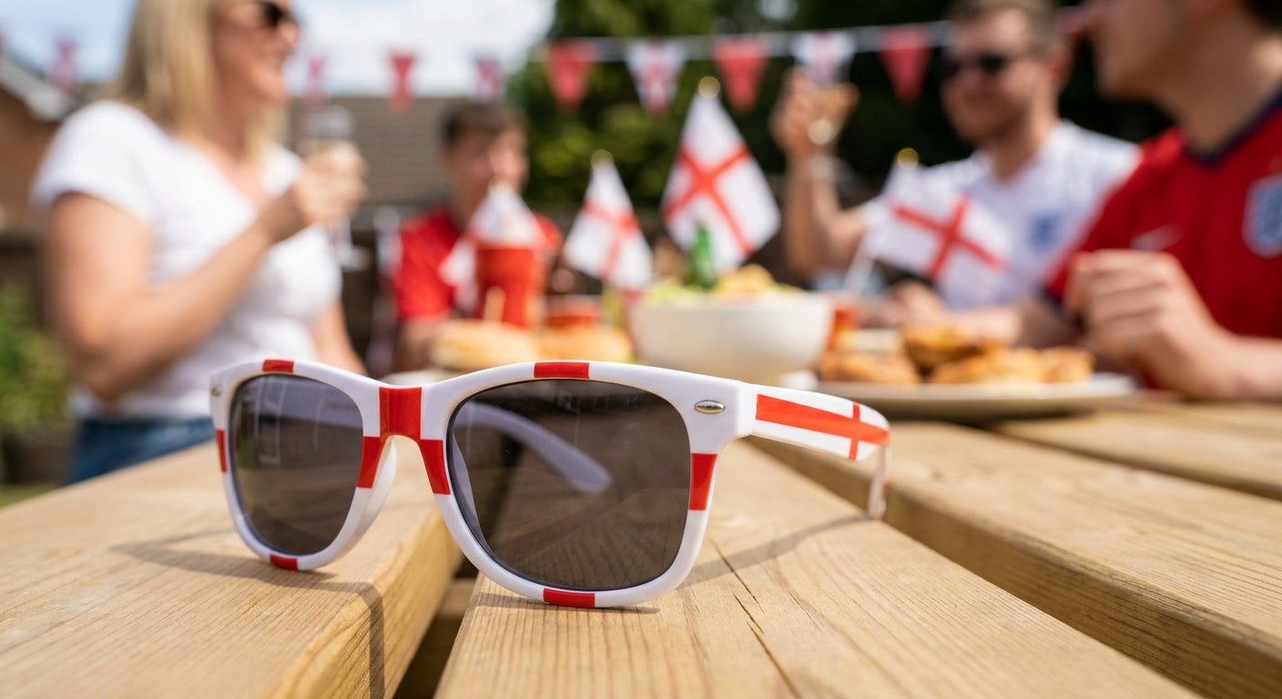 England flag World Cup party sunglasses