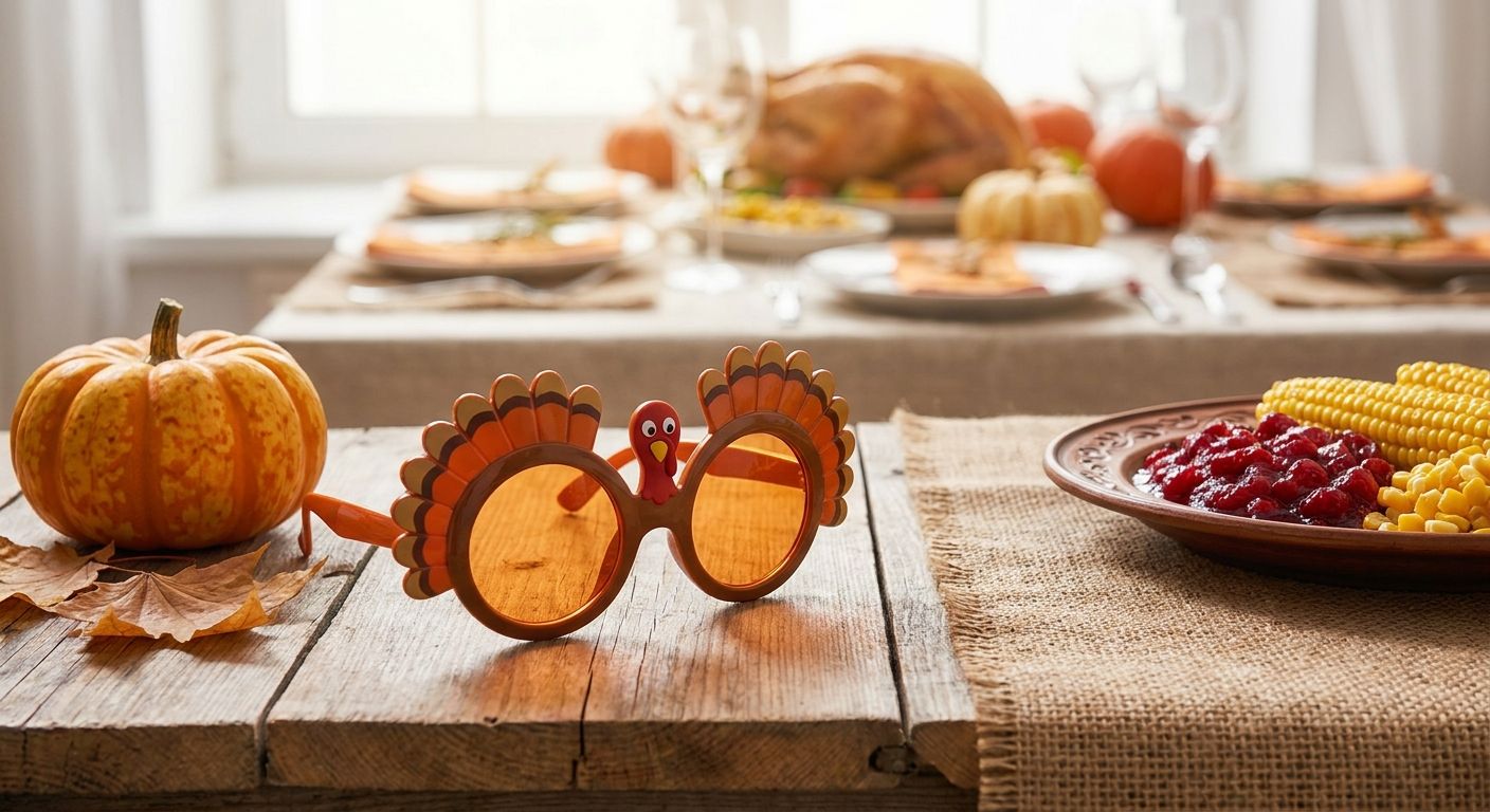 Party sunglasses for Thanksgiving gatherings