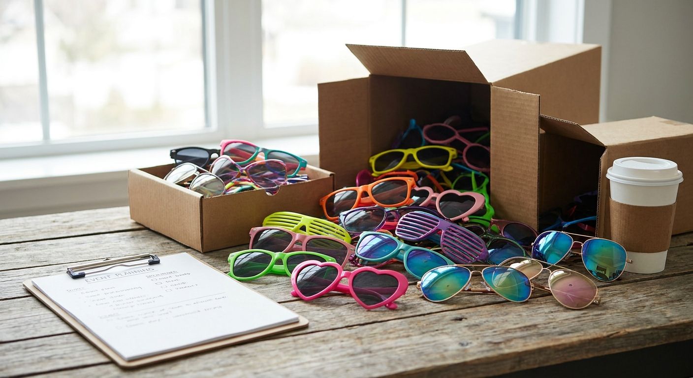 Bulk party sunglasses for event planners