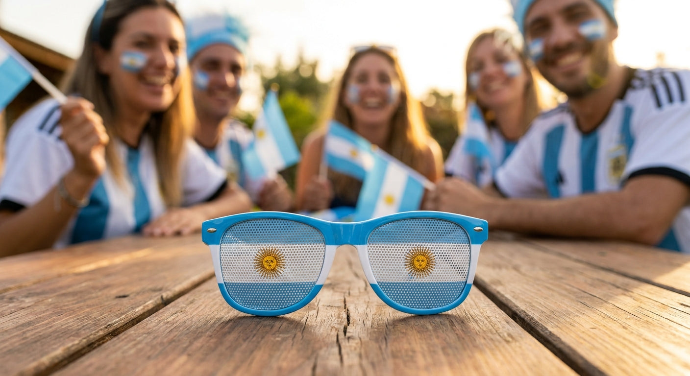 Argentina flag World Cup party sunglasses