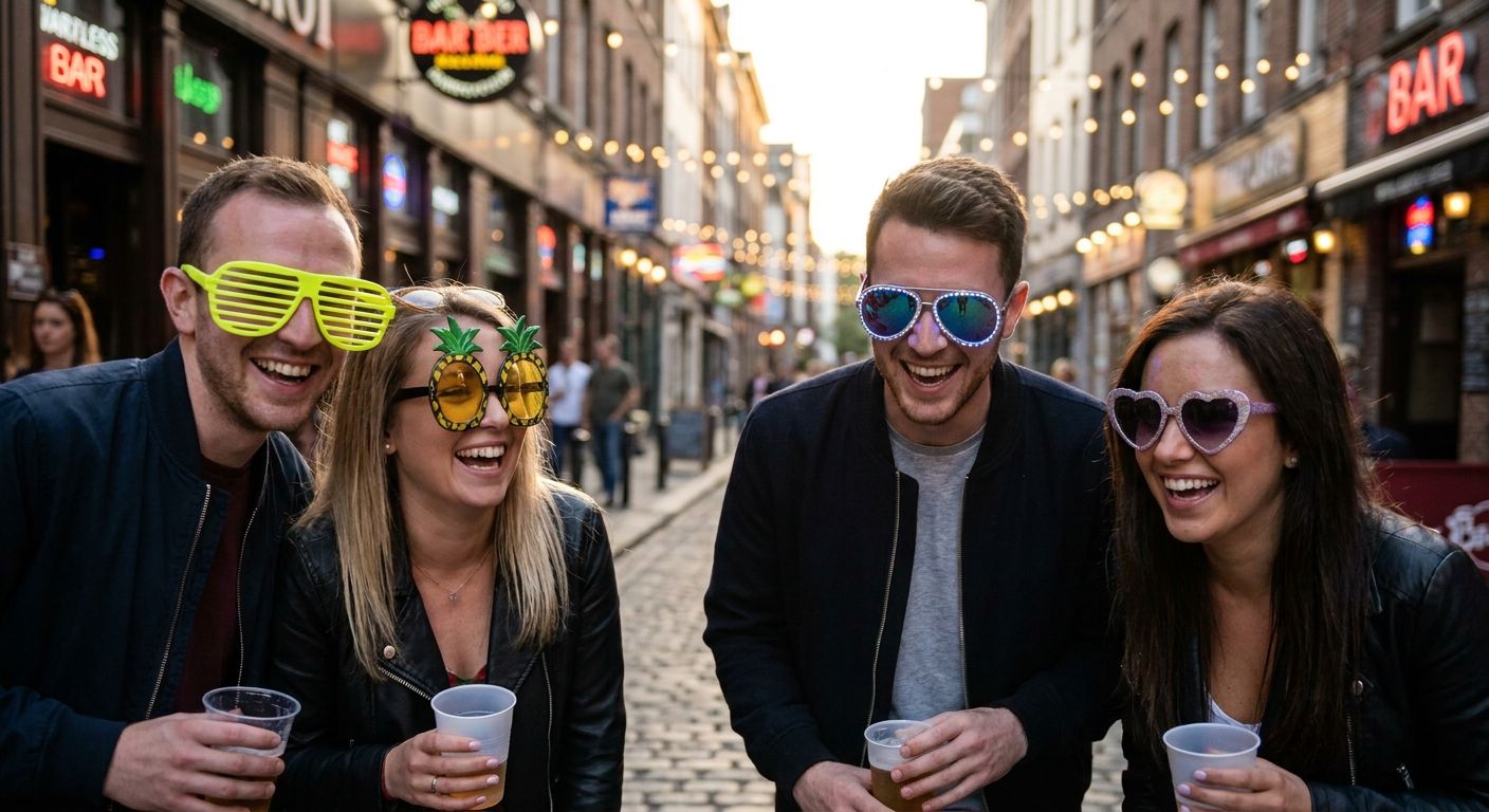 Party sunglasses for a bar crawl