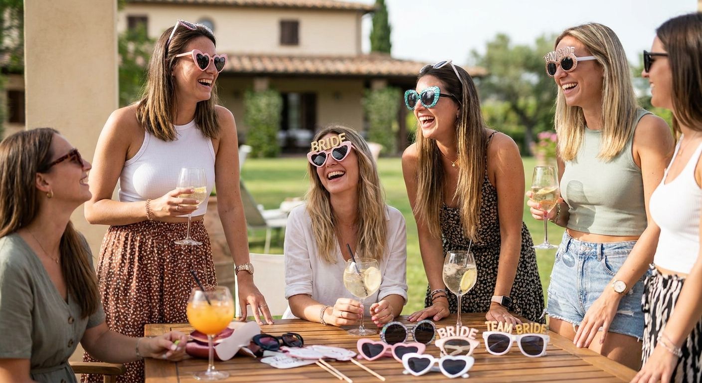 Party sunglasses for a hen party weekend