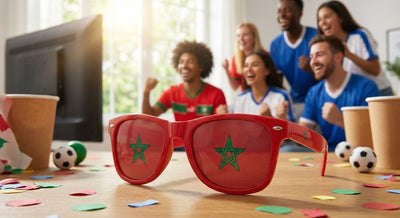 Morocco flag World Cup party sunglasses