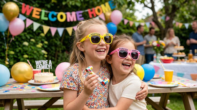 Party sunglasses for an adoption day celebration