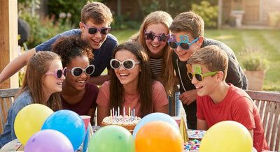 Party sunglasses for a 13th birthday celebration