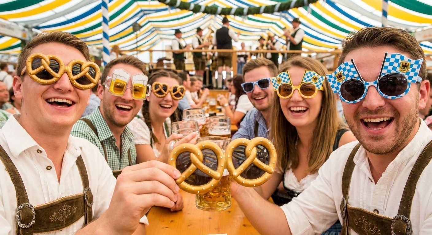 Party sunglasses for Oktoberfest celebrations