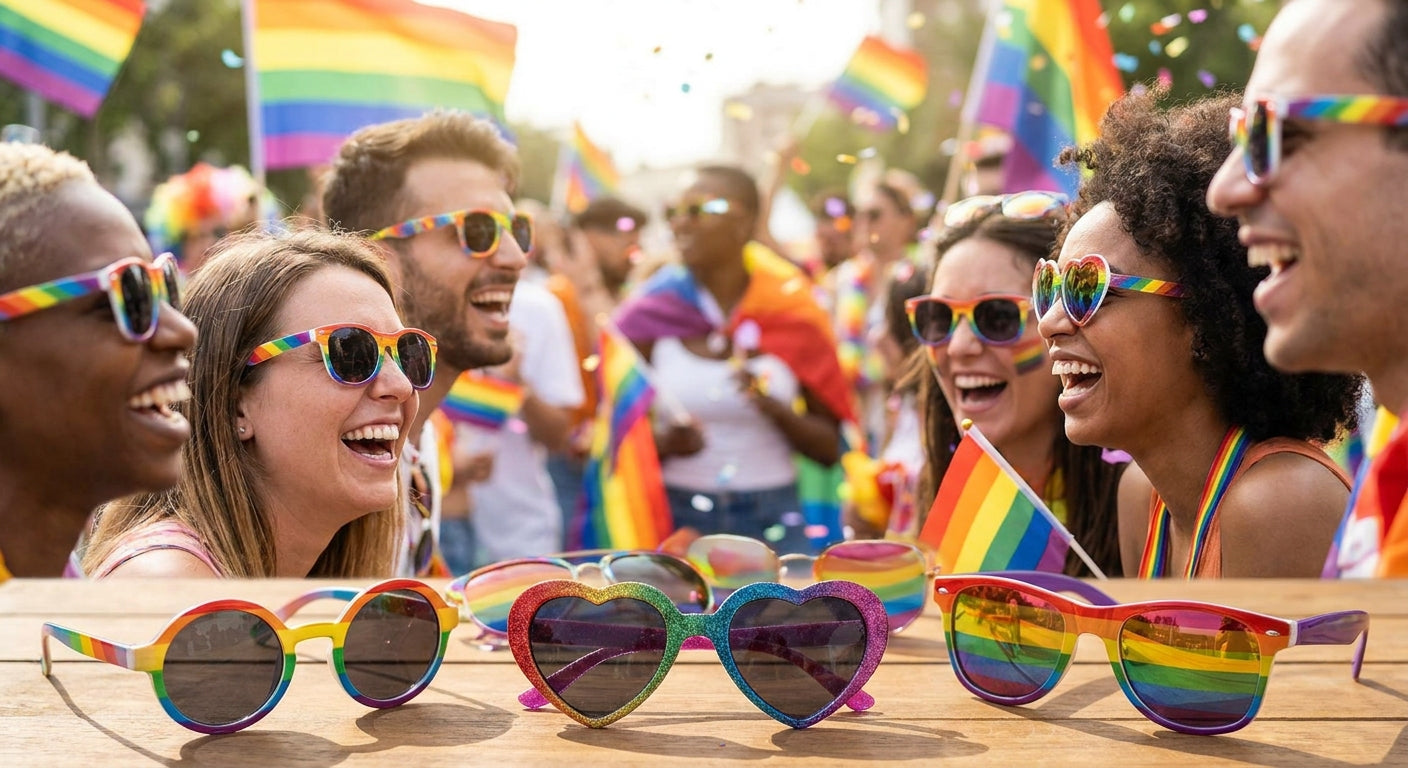 Pride parade sunglasses for celebrations