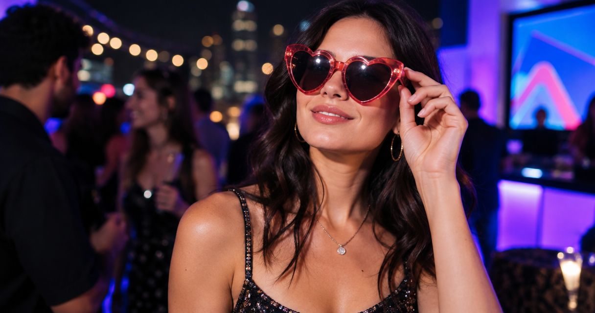 Can you wear novelty sunglasses at night events?