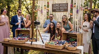 How to set up a party sunglasses photo booth station