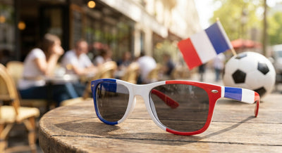 France flag World Cup party sunglasses