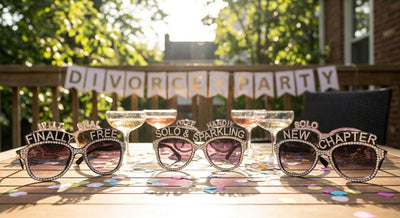 Party sunglasses for divorce celebration parties