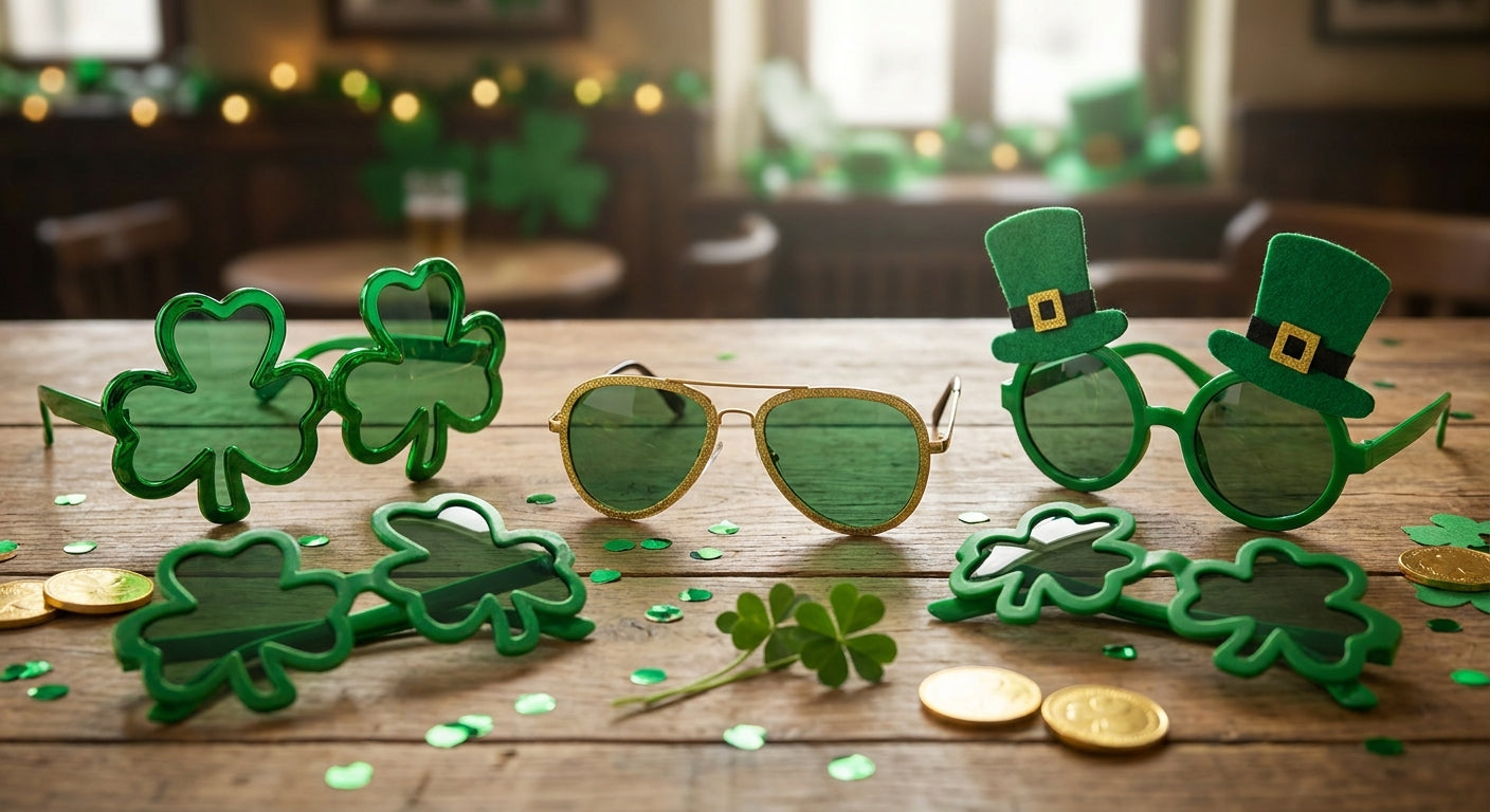 St. Patrick's Day party sunglasses