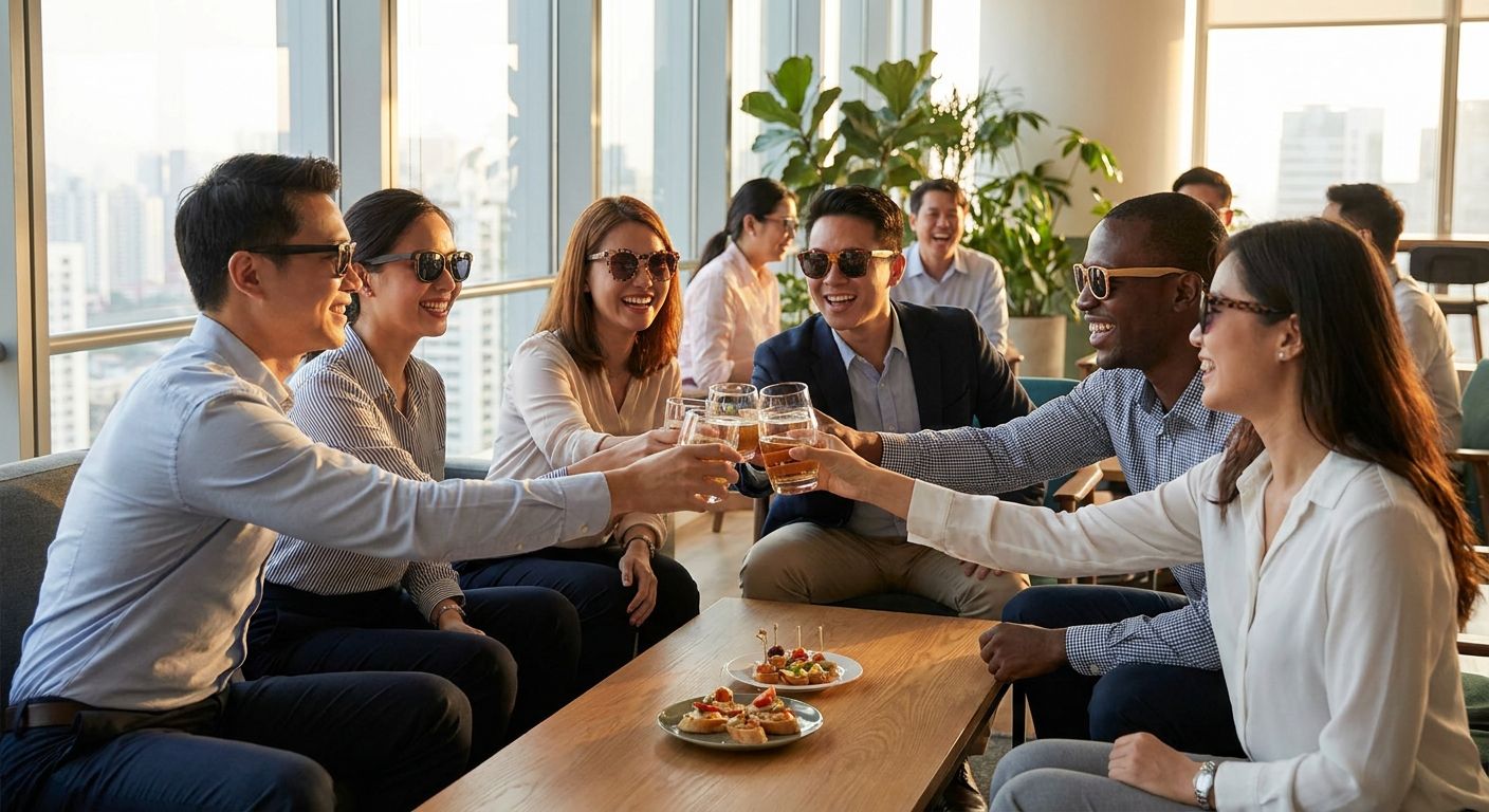 Party sunglasses for an office happy hour