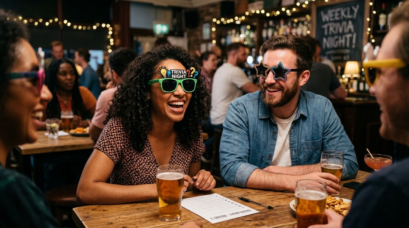 Party sunglasses for a trivia night