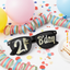 Funglasses 21st birthday party sunglasses with colorful frames and fun designs for celebrating a milestone birthday