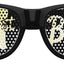 Black 21st birthday party sunglasses by Funglasses featuring fun, festive design for celebrating milestone birthdays.