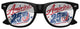 AMERICA 250 black party sunglasses by Funglasses for patriotic celebrations.