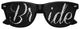 Black Bride Wedding Party Sunglasses by Funglasses, stylish and fun accessory for bridal celebrations and photos.