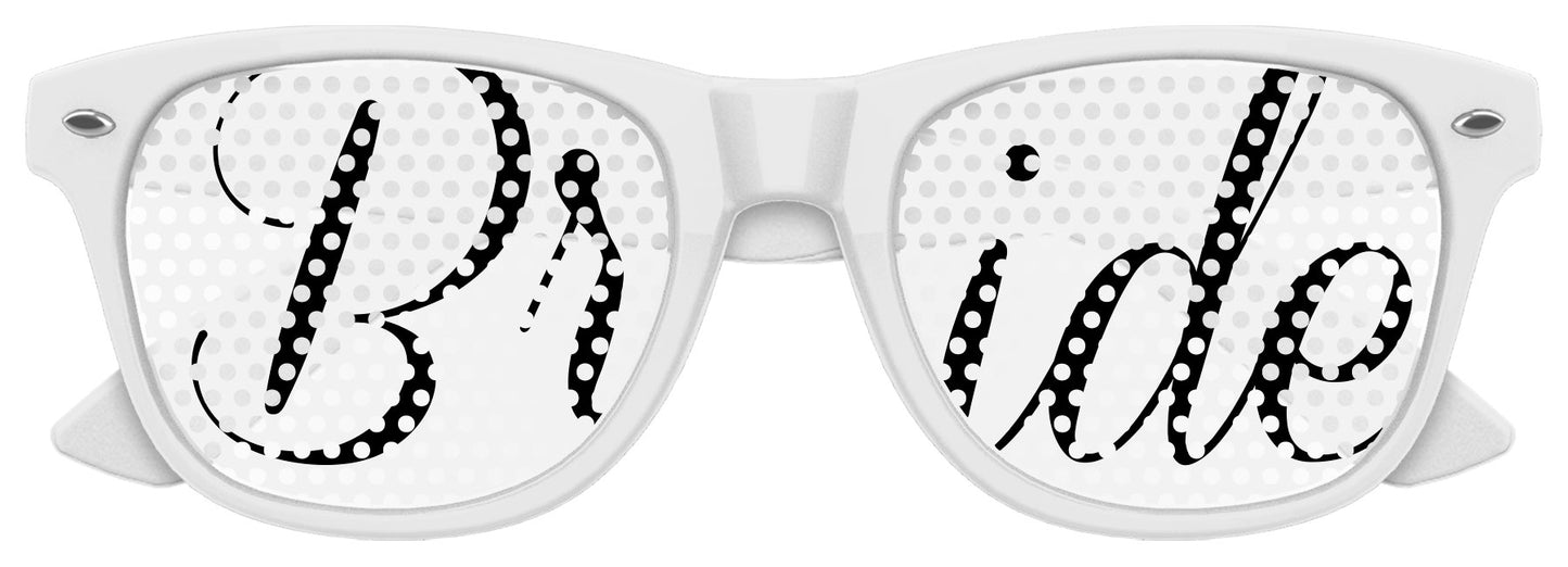 BRIDE Retro Micro-Perforated Wedding Sunglasses