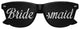 Funglasses bridesmaid wedding party sunglasses with black frames and tinted lenses, perfect for bridal celebrations.