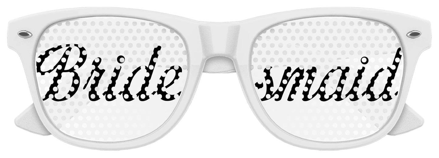 BRIDESMAID Retro Micro-Perforated Wedding Sunglasses