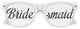 White bridesmaid wedding party sunglasses by Funglasses with stylish frames, perfect for wedding celebrations and photos.