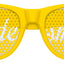 Funglasses bridesmaid wedding party sunglasses in yellow with stylish frames, perfect for bridal events and outdoor celebrations.