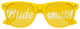 Yellow bridesmaid sunglasses from Funglasses wedding party collection, stylish accessories for bridal events.