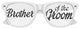 Funglasses brother of the groom wedding party sunglasses in white with black lenses, stylish accessory for wedding celebration.