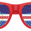 Funglasses Cabo Verde flag World Cup party sunglasses with red lenses and flag design, perfect for sports events and celebrations.