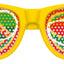 Yellow Cinco de Mayo party sunglasses by Funglasses with festive patriotic design for celebrations